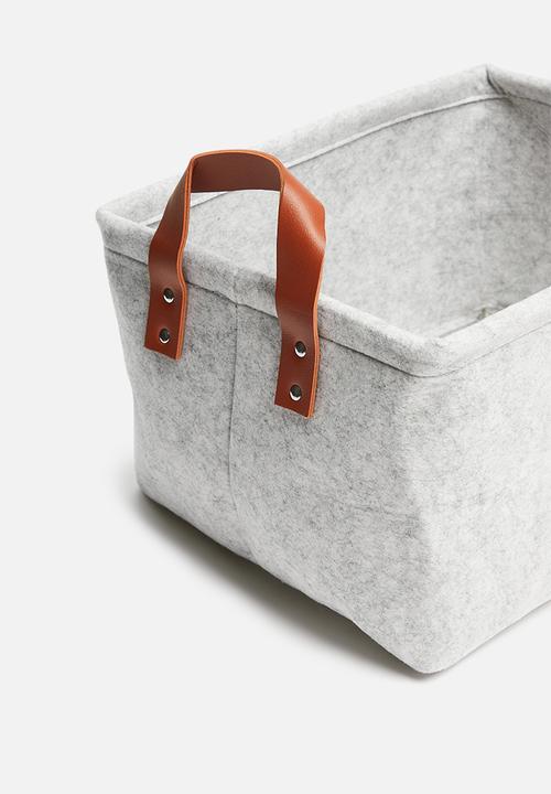 Storage Solutions - Felt storage basket - grey