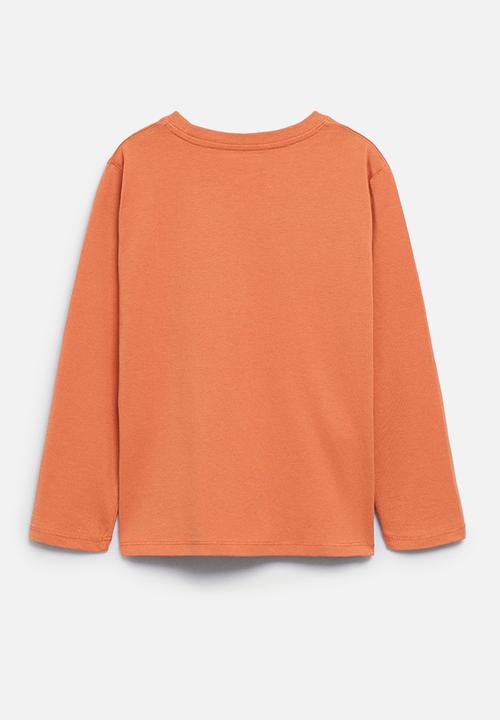 MANGO - T-shirt husky - orange