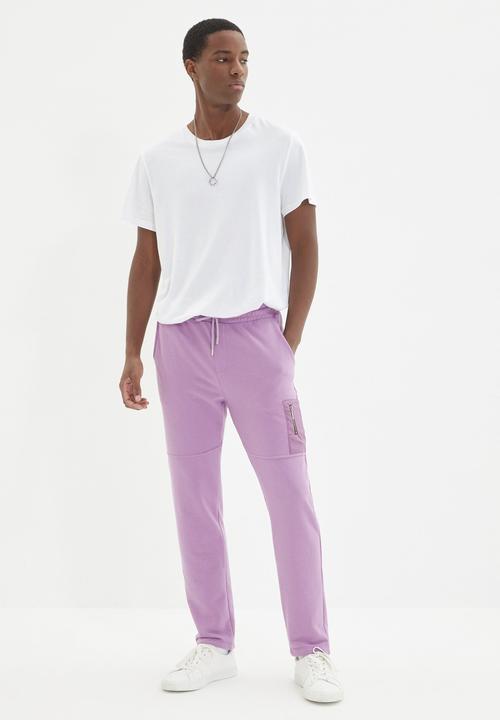 Trendyol - Patch pocket sweatpants - lilac