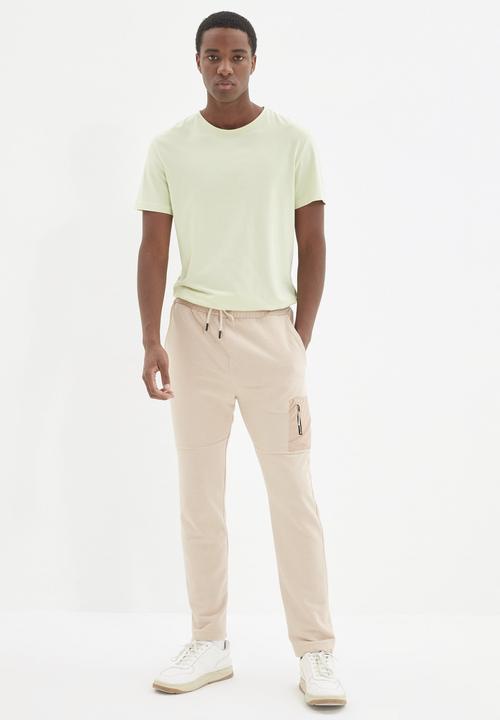 Trendyol - Patch pocket sweatpants - beige