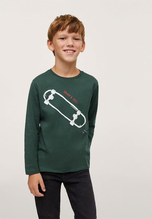 MANGO - T-shirt roll - dark green