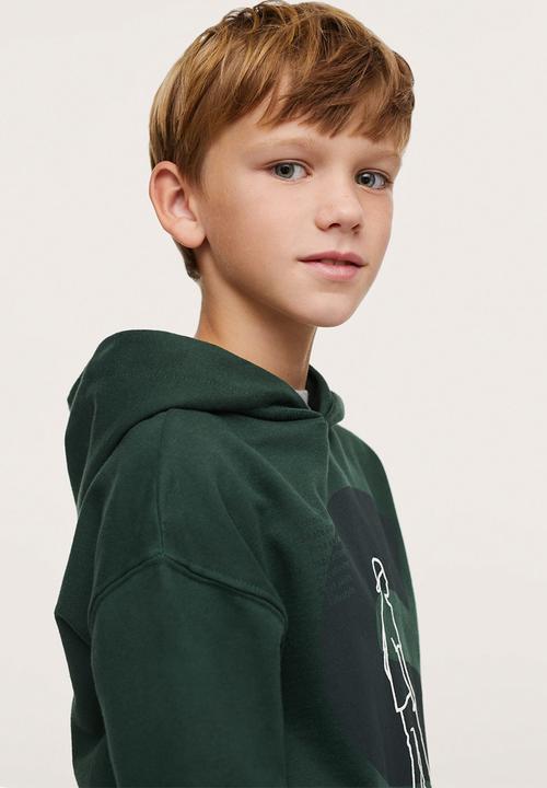MANGO - Sweatshirt flip - dark green