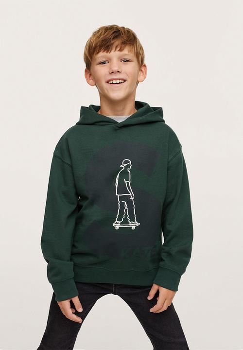 MANGO - Sweatshirt flip - dark green