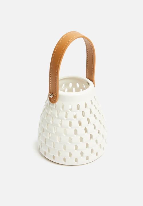 H&S - Ceramic lantern - cream