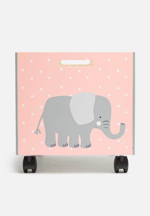 Storage Solutions - Elli wheely toy box - pink
