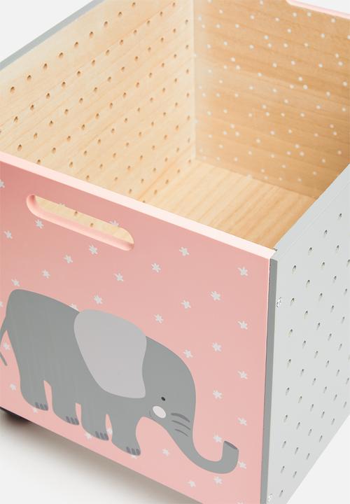 Storage Solutions - Elli wheely toy box - pink