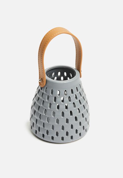 H&S - Ceramic lantern - grey