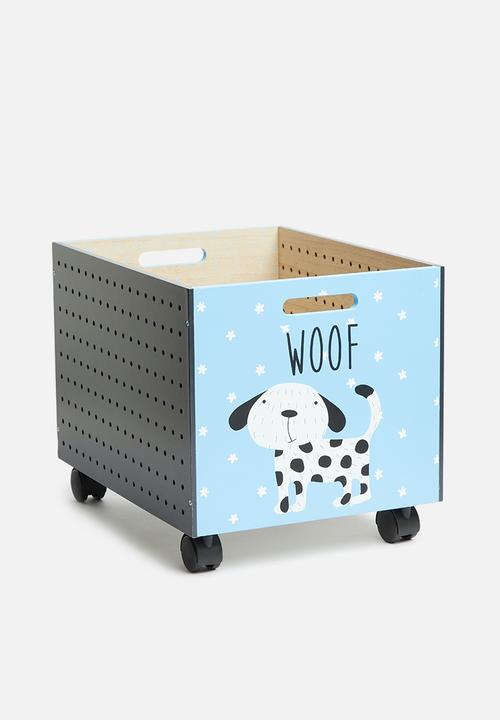 Storage Solutions - Dog wheely toy box - blue