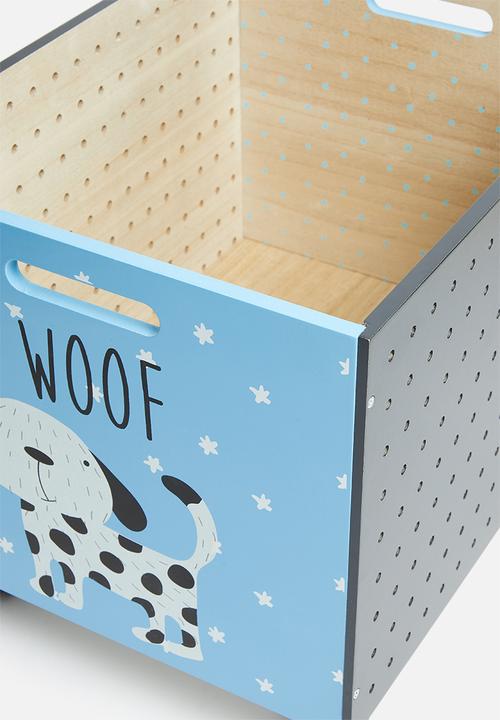 Storage Solutions - Dog wheely toy box - blue