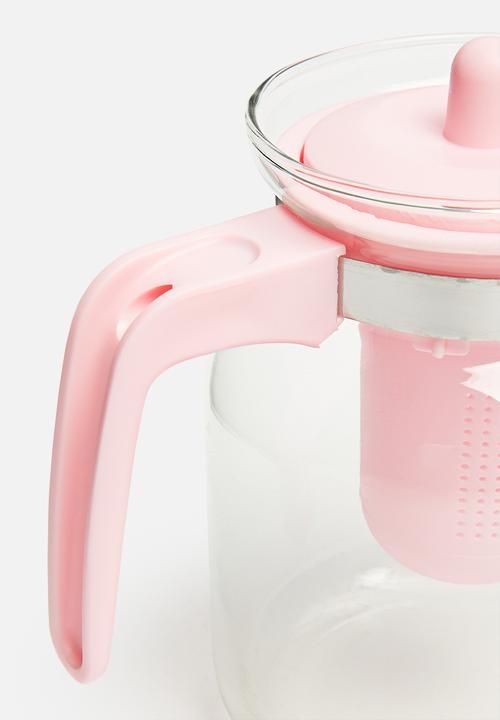 Excellent Houseware - Glass teapot - pink