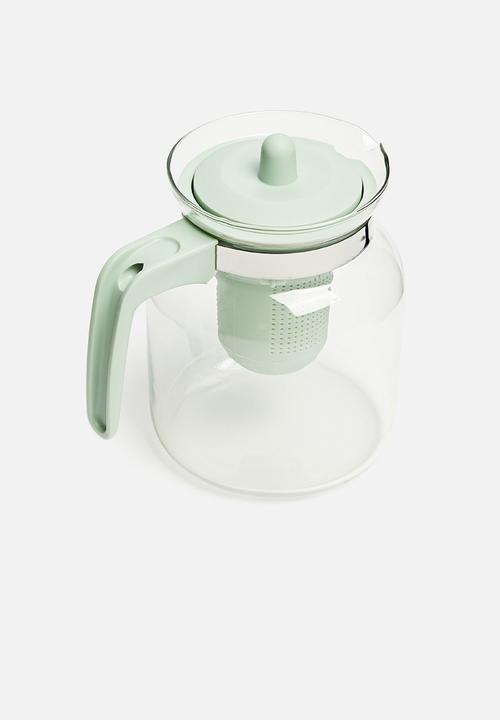 Excellent Houseware - Glass teapot - mint