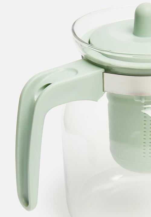 Excellent Houseware - Glass teapot - mint
