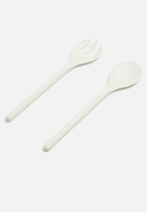 Excellent Houseware - Melamine Serving set - white