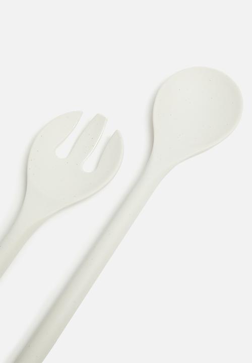 Excellent Houseware - Melamine Serving set - white