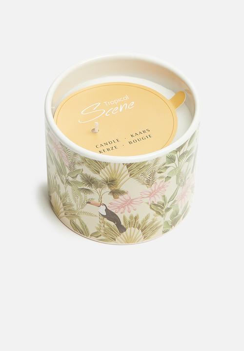 H&S - Habana print serene ceramic candle 