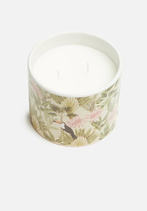 H&S - Habana print serene ceramic candle 