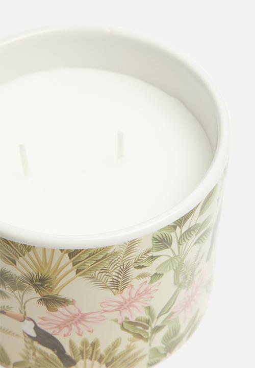 H&S - Habana print serene ceramic candle 