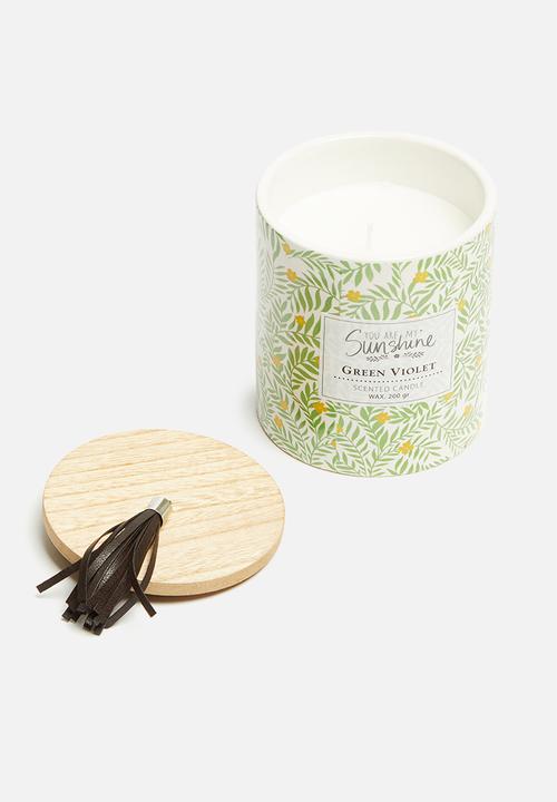 H&S - Ceramic candle - green