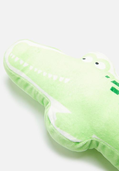 H&S - Alligator cushion - green