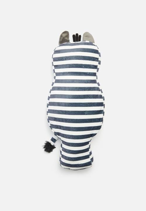 H&S - Zebra cushion - white