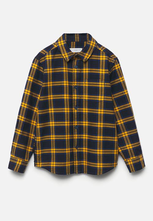 MANGO - Shirt marc - medium yellow