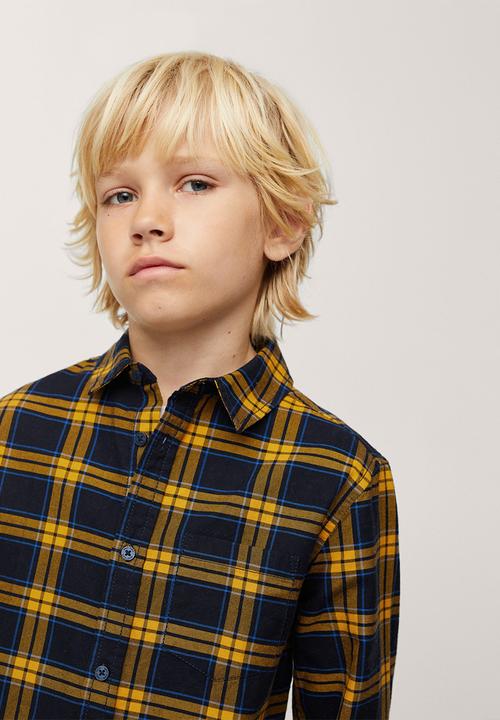 MANGO - Shirt marc - medium yellow