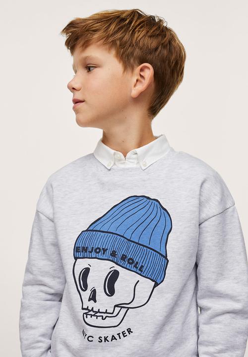 MANGO - Sweatshirt albert 1 -  light/pastal gray