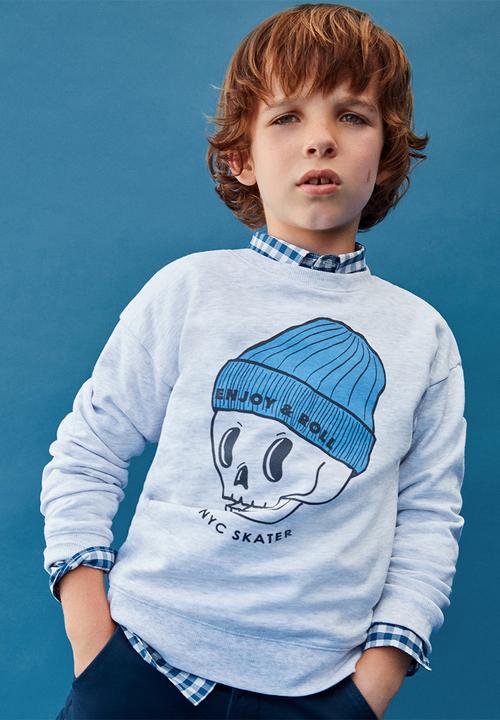 MANGO - Sweatshirt albert 1 -  light/pastal gray