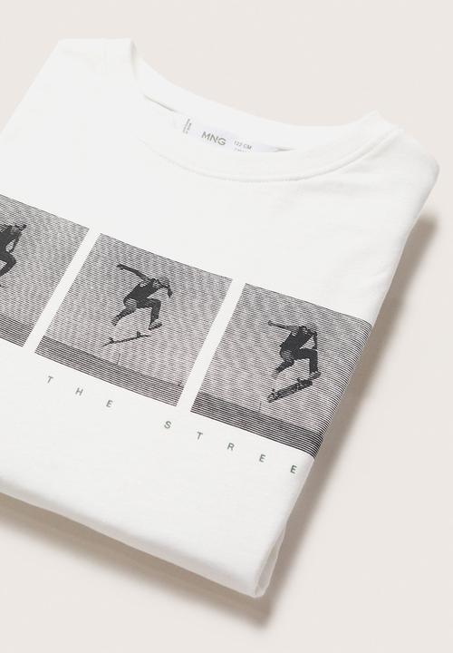 MANGO - T-shirt street - natural