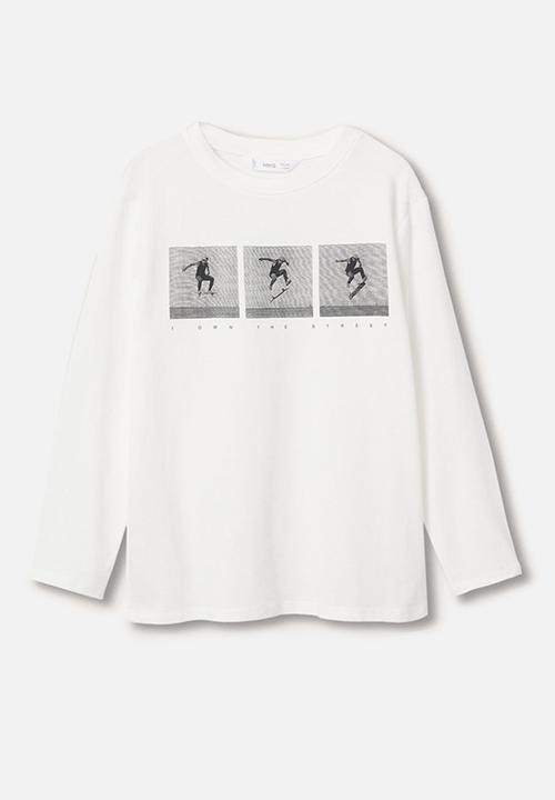 MANGO - T-shirt street - natural