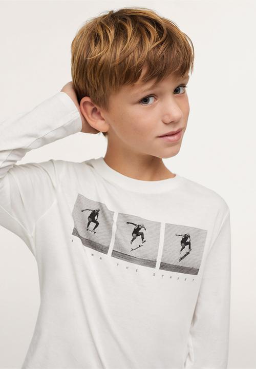 MANGO - T-shirt street - natural