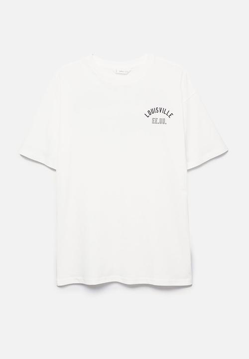 MANGO - T-shirt Thomas - white 