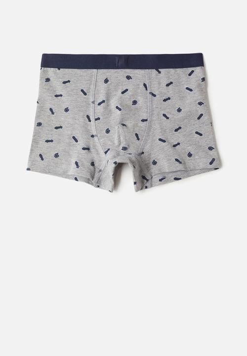 MANGO - Briefs skate - grey & navy 
