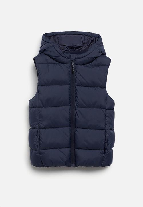 MANGO - Waistcoat amerv - navy
