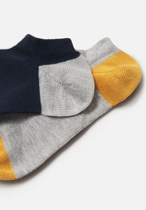 MANGO - Socks funny 2 pack - navy & grey 
