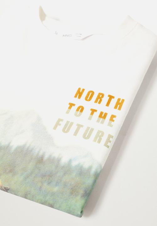 MANGO - T-shirt montana - white 