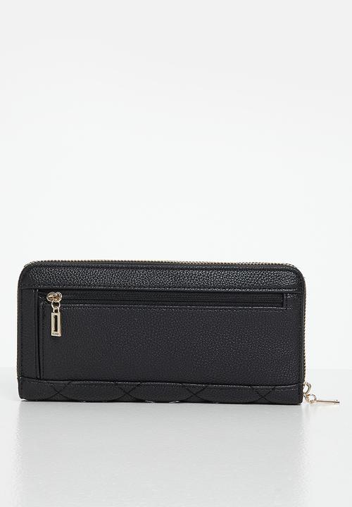GUESS - Gillian slg large zip around - black