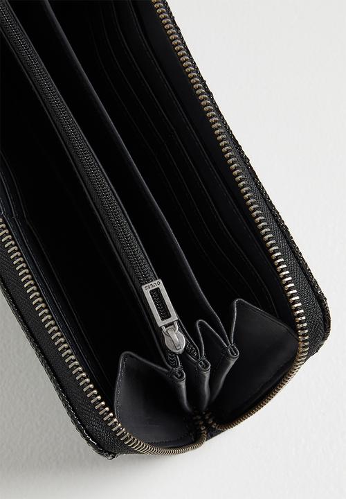 GUESS - Wessex slg large zip around - black