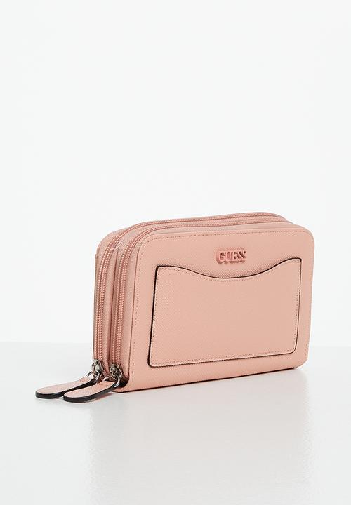 GUESS - Tempe slg double zip around - dusty pink