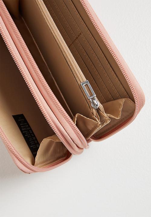 GUESS - Tempe slg double zip around - dusty pink