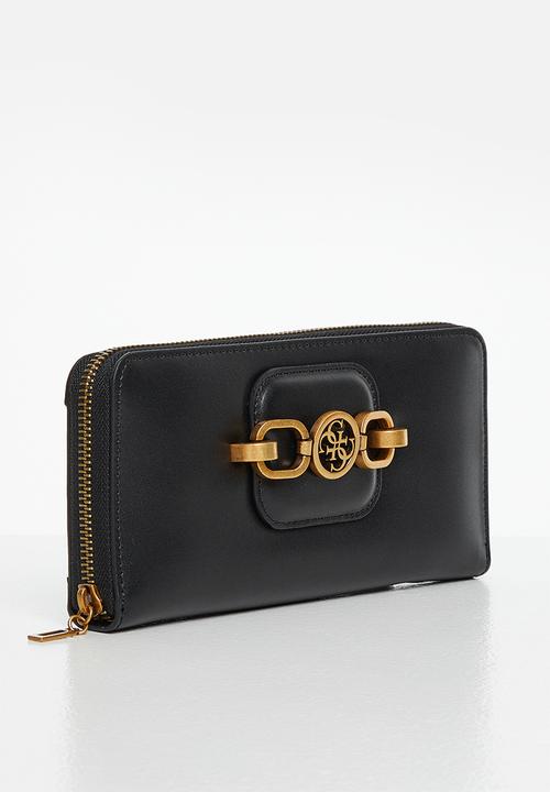 GUESS - Hensely slg large zip around - black