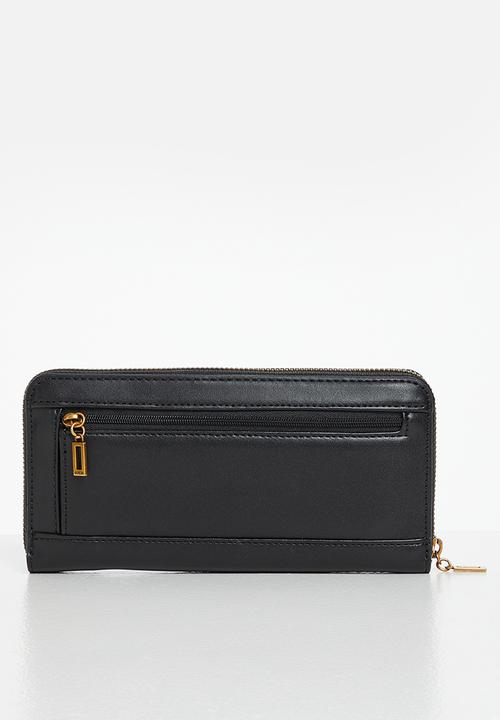 GUESS - Hensely slg large zip around - black