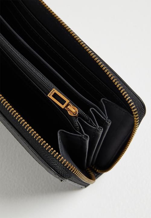 GUESS - Hensely slg large zip around - black