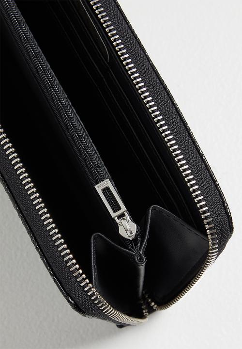 GUESS - Rodney slg medium zip around - black