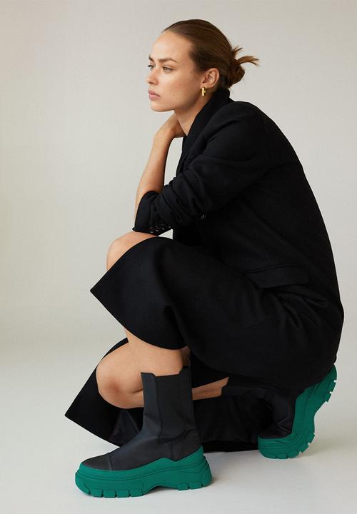MANGO - Water contrast-sole ankle boot - green