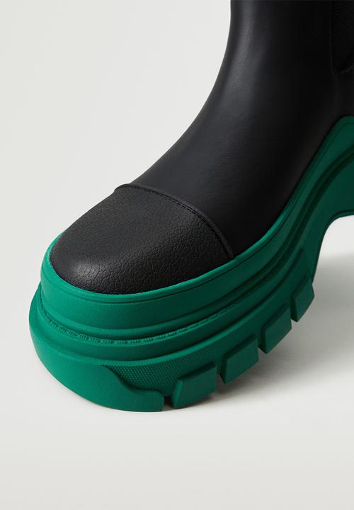MANGO - Water contrast-sole ankle boot - green