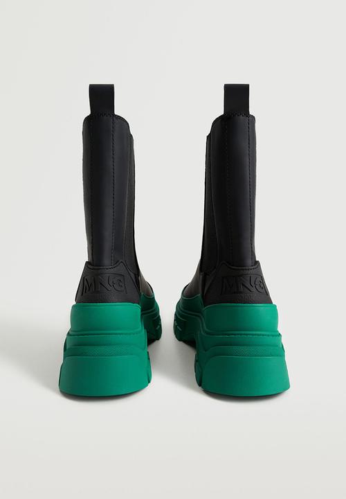 MANGO - Water contrast-sole ankle boot - green