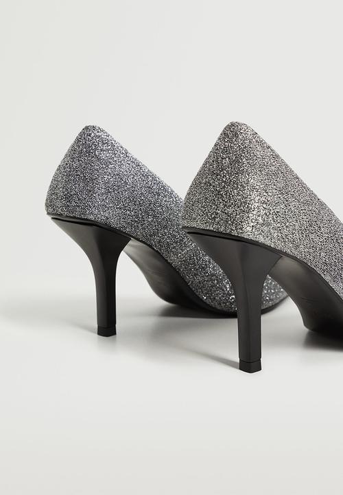 MANGO - Sole1 shiny court heel - silver