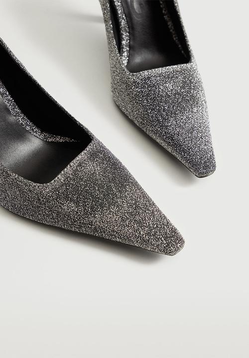 MANGO - Sole1 shiny court heel - silver