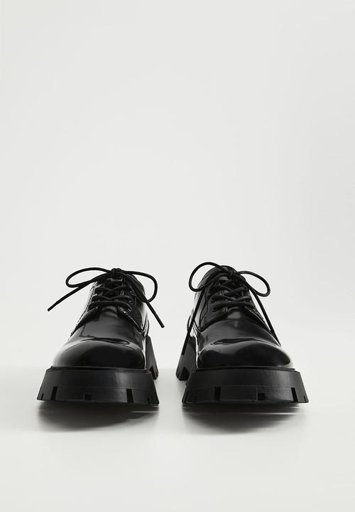 MANGO - Neil track sole derby - black